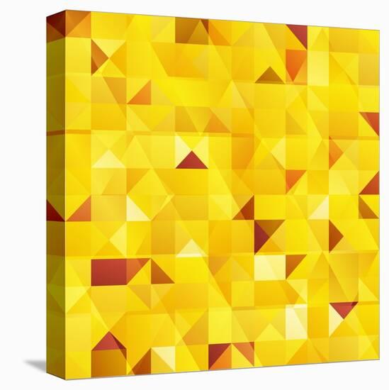 Yellow Triangles Seamless Pattern-art_of_sun-Stretched Canvas