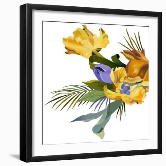 Yellow tulip-Hiroyuki Izutsu-Framed Giclee Print