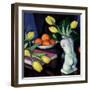 Yellow Tulips and Statuette-Samuel John Peploe-Framed Premium Giclee Print