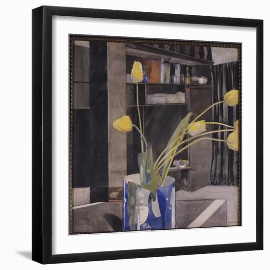 Yellow Tulips, C.1922-23-Charles Rennie Mackintosh-Framed Giclee Print