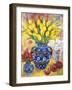 Yellow Tulips in a Blue and Gold Pot-Lorraine Platt-Framed Giclee Print