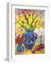 Yellow Tulips in a Blue and Gold Pot-Lorraine Platt-Framed Giclee Print