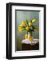 Yellow Tulips in a Vase-null-Framed Premium Giclee Print