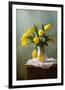 Yellow Tulips in a Vase-null-Framed Premium Giclee Print