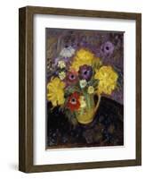 Yellow Tulips; Les Tulipe Jaunes-Frederick Carl Frieseke-Framed Giclee Print