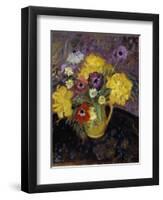 Yellow Tulips; Les Tulipe Jaunes-Frederick Carl Frieseke-Framed Giclee Print