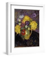 Yellow Tulips; Les Tulipe Jaunes-Frederick Carl Frieseke-Framed Giclee Print