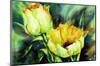 Yellow Tulips-Hanneke Floor-Mounted Art Print