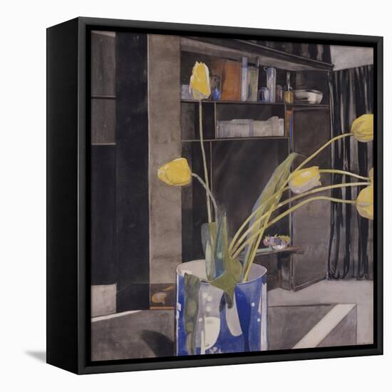 Yellow Tulips-Charles Rennie Mackintosh-Framed Stretched Canvas