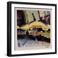 Yellow Umbrellas-Patti Mollica-Framed Giclee Print