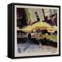 Yellow Umbrellas-Patti Mollica-Framed Stretched Canvas