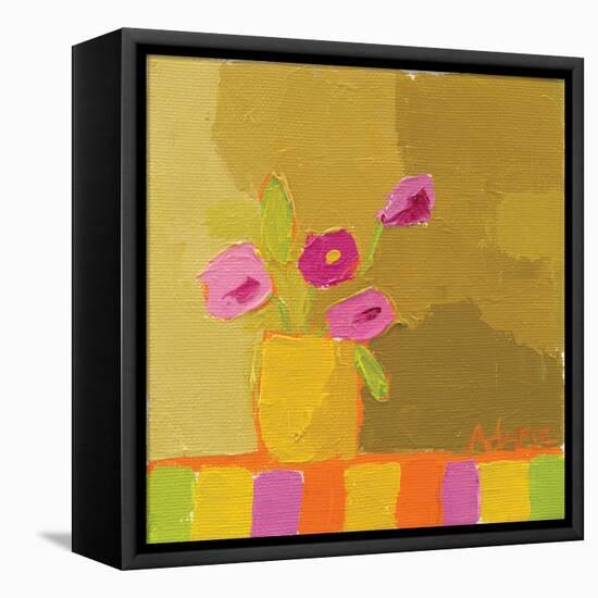 Yellow Vase-Phyllis Adams-Framed Stretched Canvas