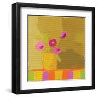 Yellow Vase-Phyllis Adams-Framed Art Print