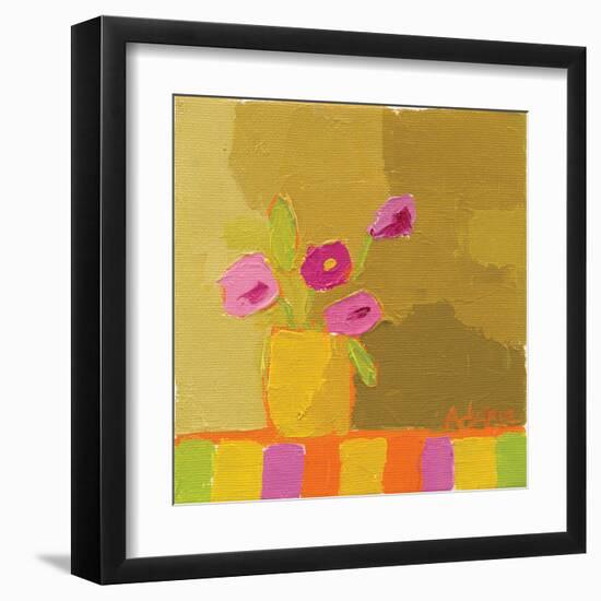 Yellow Vase-Phyllis Adams-Framed Art Print