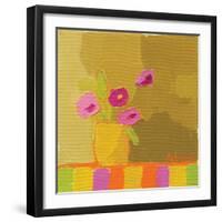 Yellow Vase-Phyllis Adams-Framed Art Print