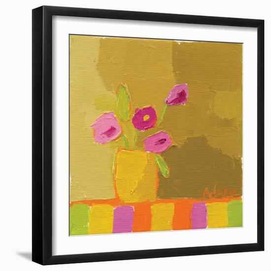 Yellow Vase-Phyllis Adams-Framed Art Print