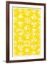 Yellow Walpaper Pattern-null-Framed Art Print