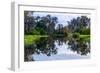 Yellow Water billabong and wetland, Kakadu National Park, UNESCO World Heritage Site, Northern Terr-Andrew Michael-Framed Photographic Print