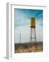 Yellow Water Tower II-Sonja Quintero-Framed Photographic Print