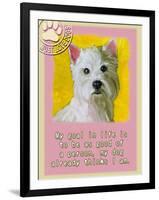 Yellow Westie-Cathy Cute-Framed Giclee Print