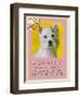 Yellow Westie-Cathy Cute-Framed Giclee Print