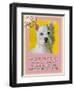 Yellow Westie-Cathy Cute-Framed Giclee Print