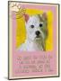 Yellow Westie-Cathy Cute-Mounted Giclee Print