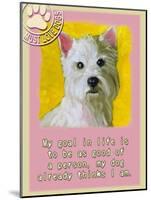 Yellow Westie-Cathy Cute-Mounted Giclee Print