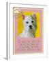 Yellow Westie-Cathy Cute-Framed Giclee Print