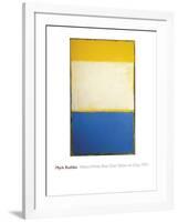 Yellow, White, Blue Over Yellow on Gray, 1954-Mark Rothko-Framed Giclee Print