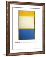 Yellow, White, Blue Over Yellow on Gray, 1954-Mark Rothko-Framed Giclee Print