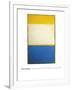 Yellow, White, Blue Over Yellow on Gray, 1954-Mark Rothko-Framed Giclee Print