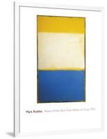 Yellow, White, Blue Over Yellow on Gray, 1954-Mark Rothko-Framed Giclee Print