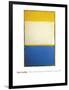 Yellow, White, Blue Over Yellow on Gray, 1954-Mark Rothko-Framed Giclee Print