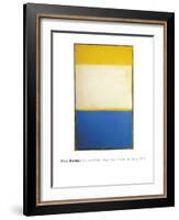 Yellow, White, Blue Over Yellow on Gray, 1954-Mark Rothko-Framed Giclee Print