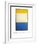 Yellow, White, Blue Over Yellow on Gray, 1954-Mark Rothko-Framed Giclee Print
