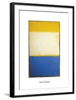 Yellow, White, Blue Over Yellow on Gray, 1954-Mark Rothko-Framed Art Print