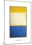 Yellow, White, Blue Over Yellow on Gray, 1954-Mark Rothko-Mounted Art Print