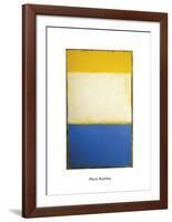 Yellow, White, Blue Over Yellow on Gray, 1954-Mark Rothko-Framed Art Print