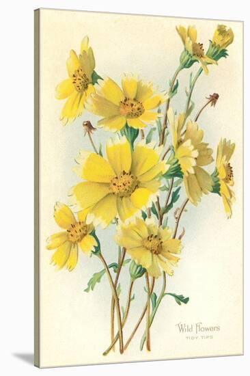 Yellow Wildflowers-null-Stretched Canvas