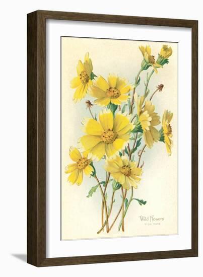 Yellow Wildflowers-null-Framed Art Print