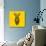 Yellow Zebra Mesh-Lisa Kroll-Art Print displayed on a wall