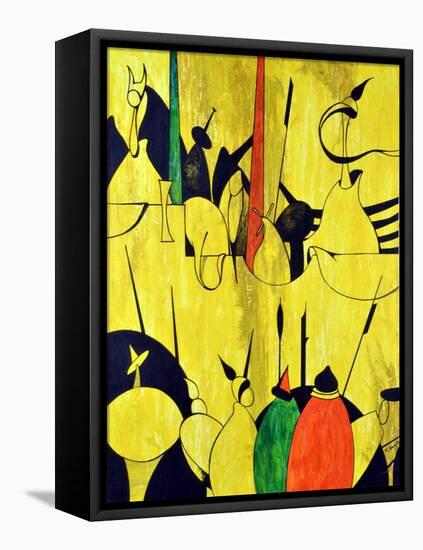 Yellow-Vaan Manoukian-Framed Stretched Canvas