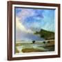 Yellowstone Buffalo Landscape-Marcia Baldwin-Framed Giclee Print