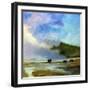 Yellowstone Buffalo Landscape-Marcia Baldwin-Framed Premium Giclee Print