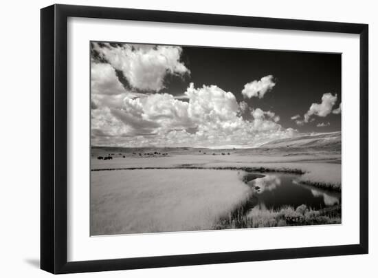 Yellowstone Creek and Clouds I-George Johnson-Framed Photographic Print