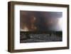 Yellowstone Fire with View of Parking Lot-Bettmann-Framed Photographic Print