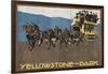 Yellowstone Horse-Drawn Charabanc-null-Framed Art Print