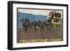 Yellowstone Horse-Drawn Charabanc-null-Framed Premium Giclee Print