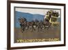 Yellowstone Horse-Drawn Charabanc-null-Framed Art Print